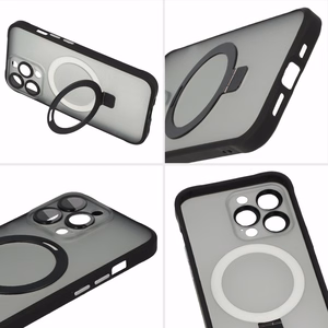 Tel Protect Magical Magsafe Stand Suojakuori iPhone 15 Plus:lle musta