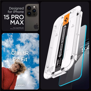 Spigen tempered glass GLAS.TR "EZ FIT" 2-pack for iPhone 15 Pro Max 6,7" clear
