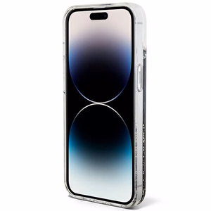 GUESS Suojakuori iPhone 13 / 14 / 15:lle GUHCP14SLCSGSGK (Liquid Glitter Marble) musta