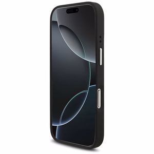 Guess Grained Big 4G Classic Logo suojakuori laitteelle iPhone 17 Pro, musta