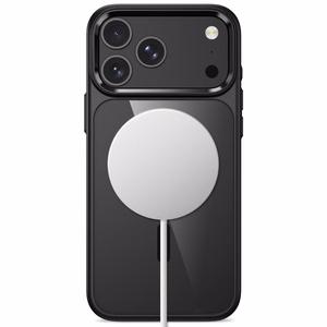 Tech-Protect Magmat MagSafe CC suojakuori mallille iPhone 17 Pro / 18 Pro – läpinäkyvä musta