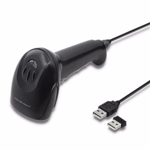 Qoltec 50868 – langaton 1D/2D-laserviivakoodinlukija, musta