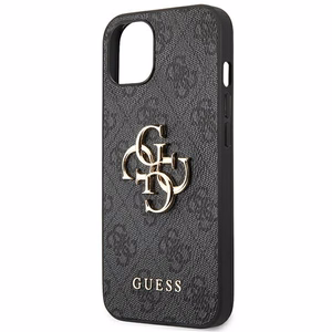 Guess 4G Big Metal Logo iPhone 14 kotelo - harmaa