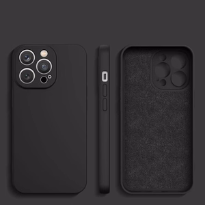 Silikoninen suojakuori Samsung Galaxy S24 Ultra:lle - musta