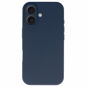 Silikoninen lite puhelinkuori iPhone 16 tummansininen