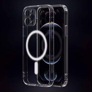 Suojakuori iPhone 14 PRO:lle Clear Mag Cover (STR / CAMERA PROTECTION) yhteensopiva MagSafen kanssa läpinäkyvä