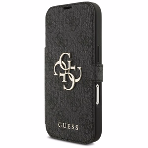 Guess Book 4G Metal Logo -suojakuori iPhone 17 Pro - musta