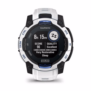 Garmin Instinct 3 Solar -kello, 45 mm, valkoinen