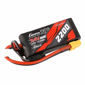 GensAce G-Tech LiPo 2200 mAh 7,4 V 60C 2S1P XT60 -akku