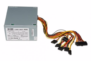 iBox CUBE II virtalähde 400 W 20+4 pin ATX ATX hopeinen