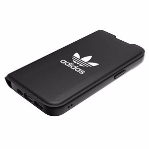 Adidas OR Booklet Case BASIC iPhone 14 6.1 musta/musta valkoinen 50181