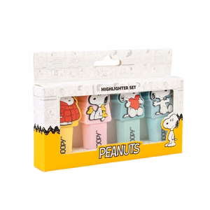Snoopy – 4 värin korostuskynäsarja 3D-koristeella