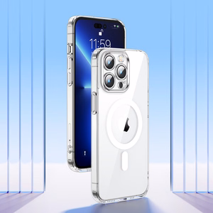 Joyroom 14D Magneettinen kotelo Magneettinen kotelo iPhone 14 Plus Yhteensopiva MagSafe läpinäkyvä (JR-14D7)