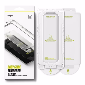 Ringke Easy Slide 2-pack Karkaistu lasi Samsung Galaxy S25 Edge:lle - läpinäkyvä