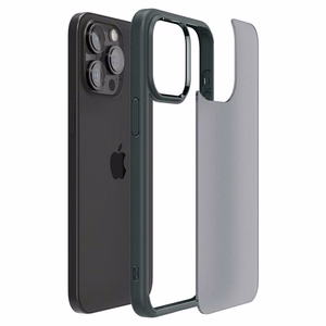 Spigen Ultra Hybrid iPhone 15 Pro Max Suojakuori - Tummanvihrea