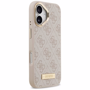 Guess 4G Logo Plate MagSafe suojakuori iPhone 17 - pinkki