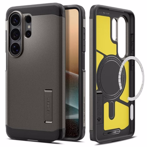 Spigen Tough Armor Mag MagSafe Suojakuori Samsung Galaxy S26 Ultra:lle - harmaa