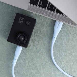 Kaapeli USB A - Micro USB Forcell F-Energy QC3.0 2,4A 18W Silicone 1 m C341 sininen