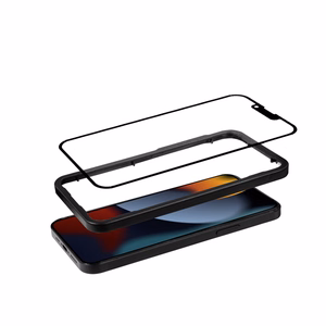 Crong Anti-Bacterial 3D Armor Glass 9H tempered-glass screen protector for iPhone 14 Plus / 13 Pro Max, with installation frame