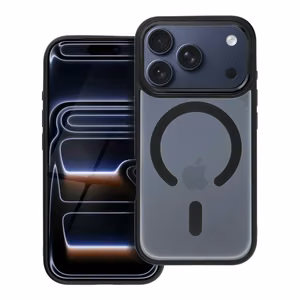 Suojakuori iPhone 17 PRO:lle Full Matte Mag Cover yhteensopiva MagSafe musta