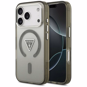 GUESS suojakuori iPhone 17 Pro Max MagSafe-yhteensopiva (IML Gradient kolmiologolla) - khaki
