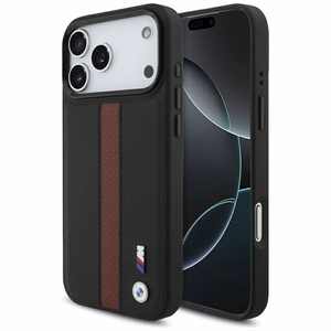 BMW M Perforated Stripe Logo MagSafe Suojakuori iPhone 17 Pro Max:lle - Punainen