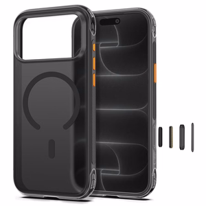 Tech-Protect MagAir MagSafe CC -suojakuori laitteelle iPhone 18 Pro / 17 Pro – mattamusta