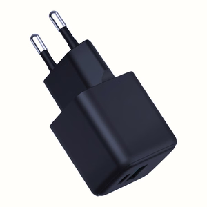 Musta 3mk Hyper GaN -seinälaturi, 20 W, QC4+/PD/PPS, USB 1A1C, EU