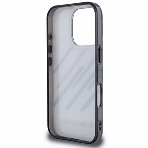 BMW Motosport IML Random Stripes Suojakuori iPhone 16 Pro Max:lle - harmaa