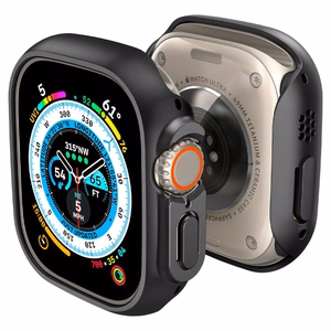 Spigen Thin Fit Suojakuori Apple Watch Ultra (49mm):lle - musta