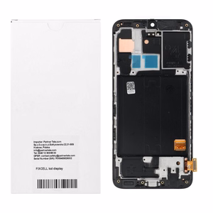 FIXCELL lcd display for SAMSUNG A40 AMOLED with frame black (change glass)