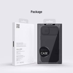 Nillkin CamShield Silky Silikoninen Suojakuori iPhone 15 Plus:lle laivastonsininen