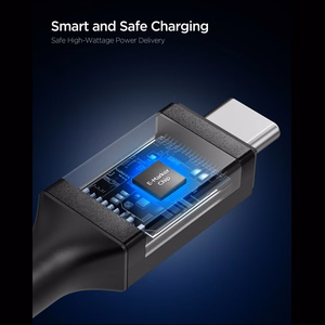 Spigen Essential EB24012CC USB-C / USB-C 240W 120cm Kaapeli - musta