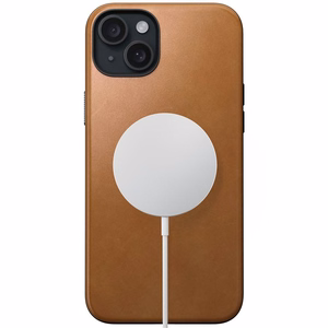 Nomad moderni nahkakuori iPhone 15 Plus 6,7' english tan