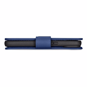 iCarer Lompakko Kotelo 2in1 Cover iPhone 14 Pro Nahka Flip Case Anti-RFID sininen (WMI14220726-BU)