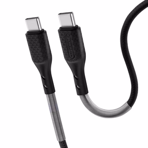 Forcell F-Energy QC4.0 PD 5A 100W Carbon kaapeli USB-C - USB-C 1 m CB-04C musta