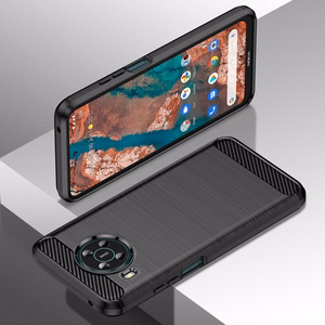 Carbon Case Flexible cover for Nokia X100 black