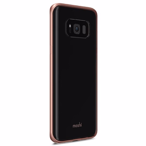 Moshi Vitros -suojakuori Samsung Galaxy S8+ -puhelimelle, vaaleanpunainen (Orchid Pink)