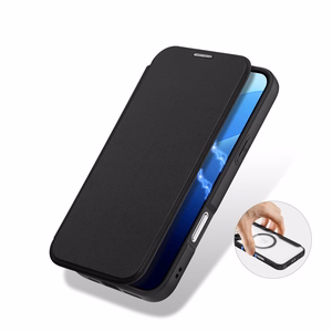 Dux Ducis Skin X Pro Suojakuori iPhone 16 Pro:lle MagSafella ja kansiosella - musta