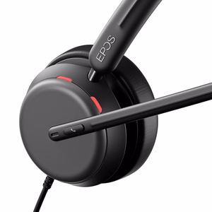 EPOS IMPACT 860 ANC langalliset kuulokkeet pääpannoilla toimistoon/puhelinkeskukseen USB Type-C mustat