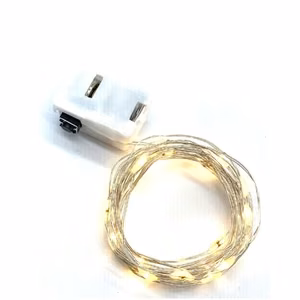 LED-valolanka joulukoristeisiin, paristokäyttöinen (50CM)