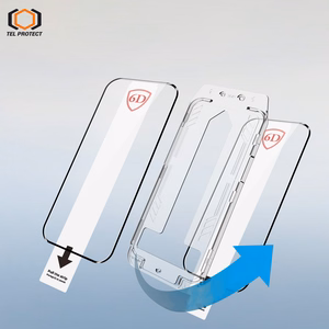 Tel Protect Dust-Free Easy Fit Full Glue 6D karkaistu lasi Samsung Galaxy S26 Ultra musta (sormenjäljen avauksella) - 2 kpl