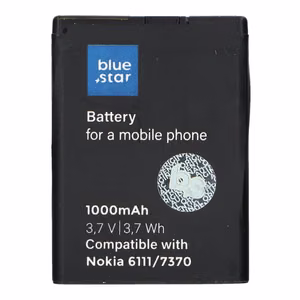 Akku Nokia 6111 / 7370 / N76 / 2630 / 2760 / N75 / 2600 Classic 1000 mAh Blue Star Premium
