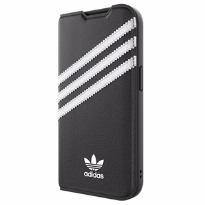 Adidas OR Booklet Case PU iPhone 14 Pro musta/valkoinen 50196