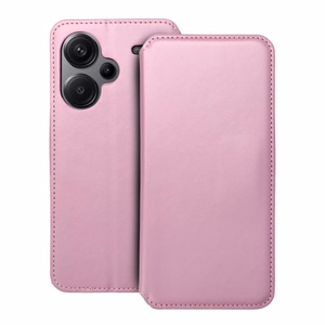 Flip-suojakuori Xiaomi Redmi NOTE 13 PRO PLUS 5G:lle Dual Pocket Book vaaleanpunainen