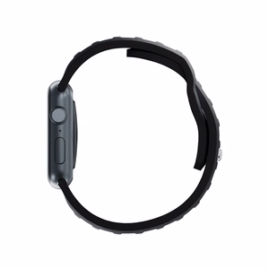 3mk-silikoniranneke Apple Watchille, 38/40/41/42 mm, musta, pieni koko