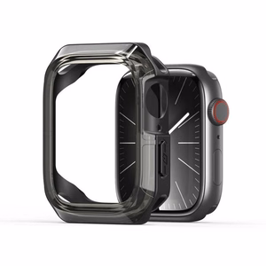 Dux Ducis TAMO Suojakuori Apple Watch series 10 46 mm:lle läpinäkyvä mustalla