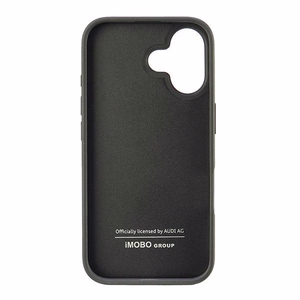 Audi Synthetic Leather iPhone 16 6.1" black/black hardcase AU-TPUPCIP16-GT/D2-BK