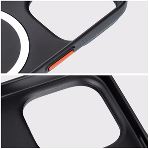 Suojakuori iPhone 17 AIR:lle Simply MagSafe-yhteensopiva titanium musta