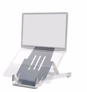 Kannettavan tietokoneen korotusteline Basic/hopea RGORIBASI R-GO TOOLS